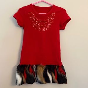 💙3/40$💙 faux fur dress